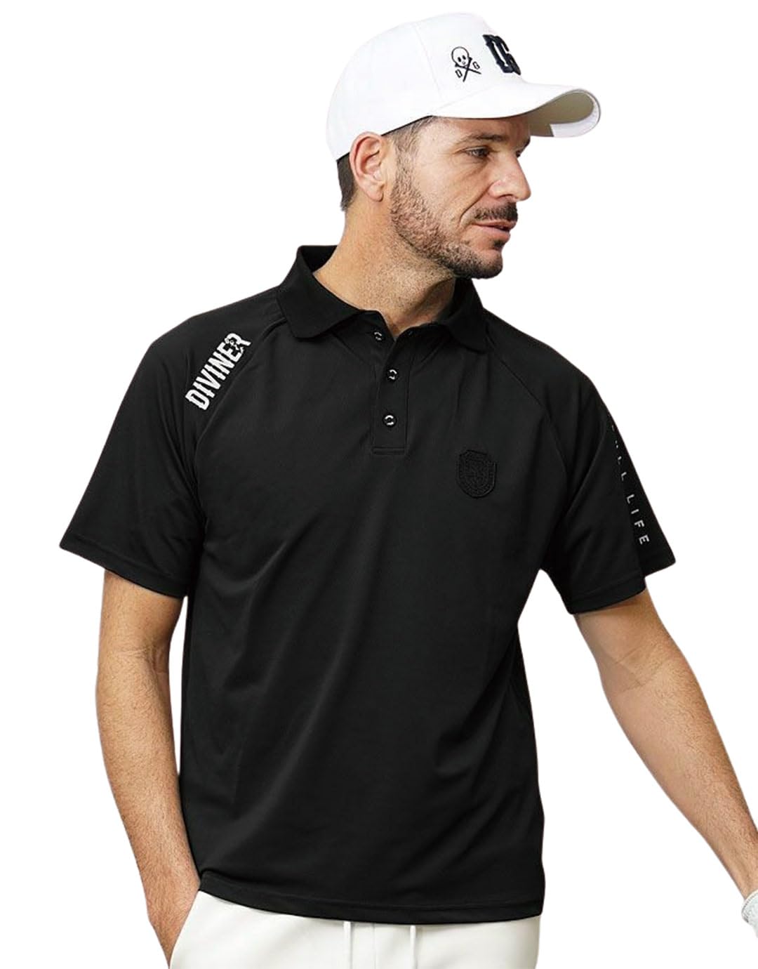 Amazon | [DIVINER GOLF] ゴルフウェア メンズ ポロシャツ 半袖