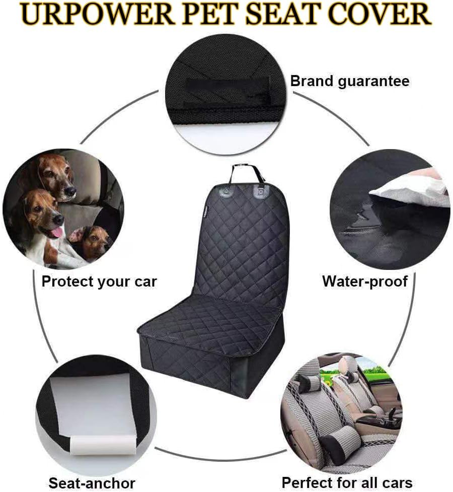 Front Dog Car Seat Cover for VW Jetta/Jetta VI/Jetta VS7, Water-Resistant Pet Seat Protector Non-Slip & Scratch-Resistant for Safe & Comfortable Travel