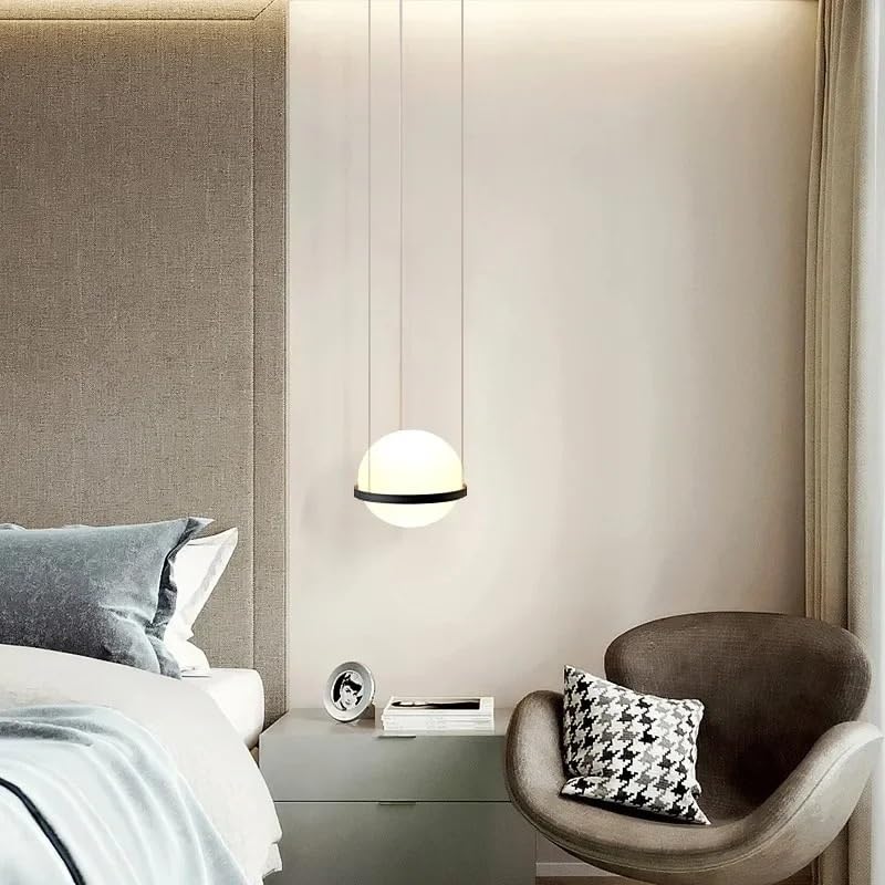 Lustre scandinave plante et verre luminaire suspendu salon salle à manger