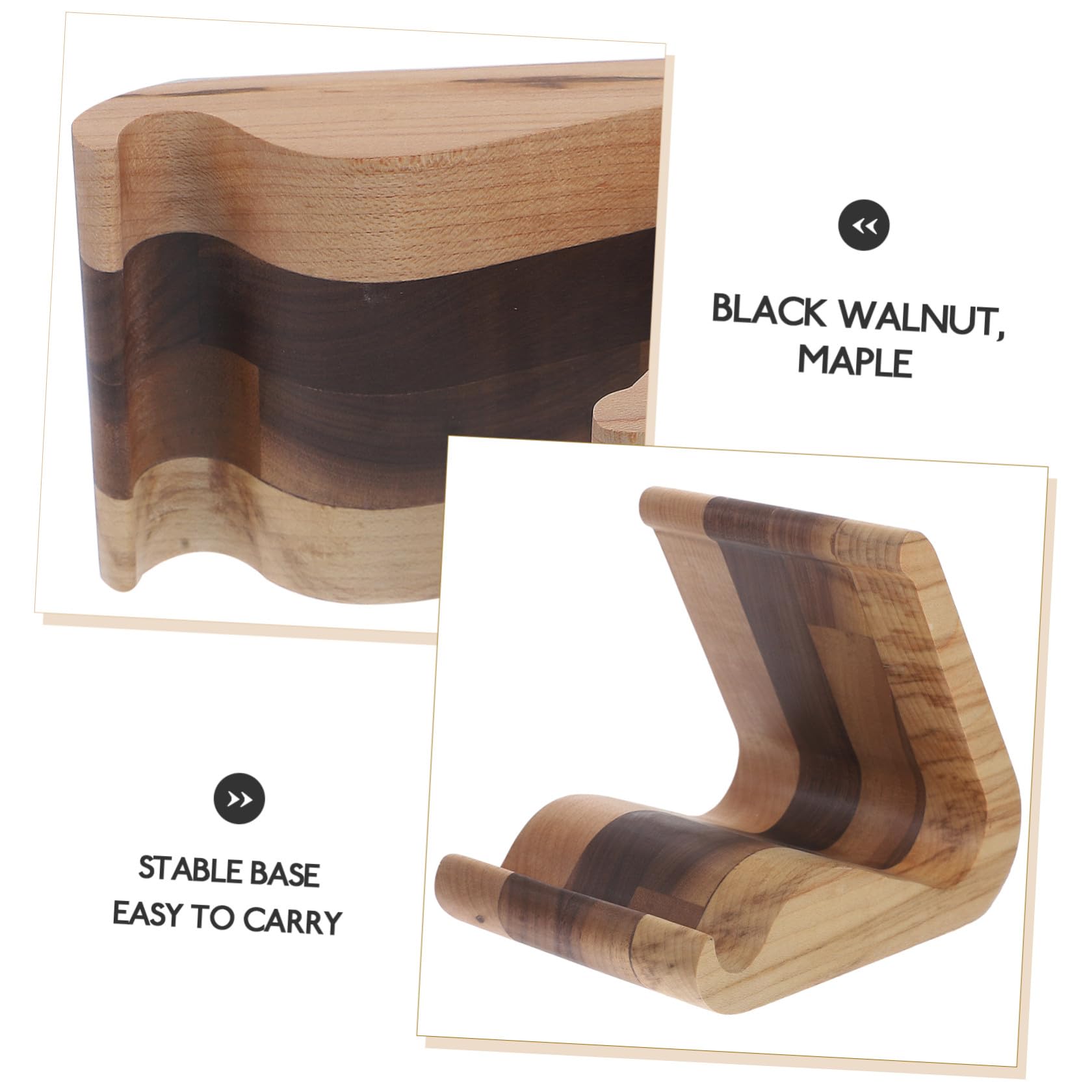 Holz Tablet und Handyständer mit Robuster Unterstützung und Modernem Design Kompatibel für Büro und Wohnzimmer