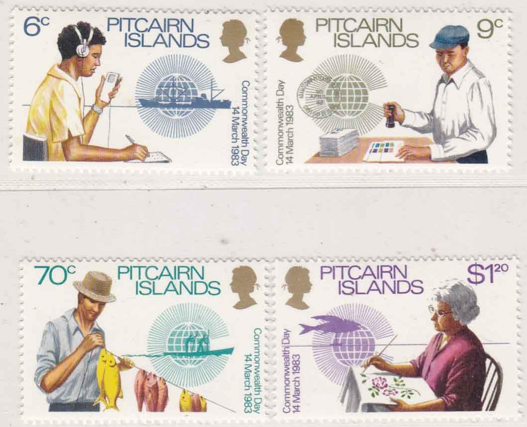 Pitcairn Islands 1983 MNH Stamps Commonwealth Day Fish Philately Theme-image-5