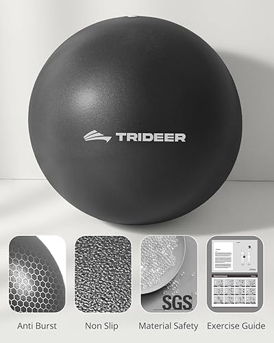 Miniatura 5 de Trideer Pelota de pilates  Bola de núcleo de 9 pulgadas para terapia física, yoga, estabilidad y entrenamiento, oficina y gimnasio en casa