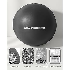 Trideer Pilates Ball 9 Inch with Pump, Exercise Balls Physical Therapy, Physical Therapy Equipment, Small Exercise Ball Between Knees, Small Pilates Ball for Yoga, Core, Office&Home Gym