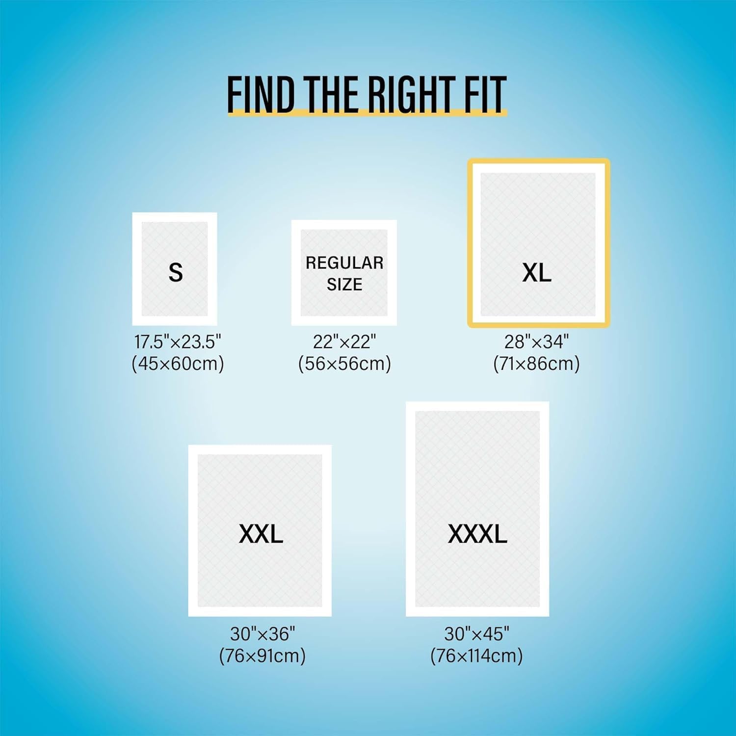 COCOYO Best Value Training Pads, 28" by 34" XL, 2Packs,160 Count Premium Puppy Pads,Blue and White