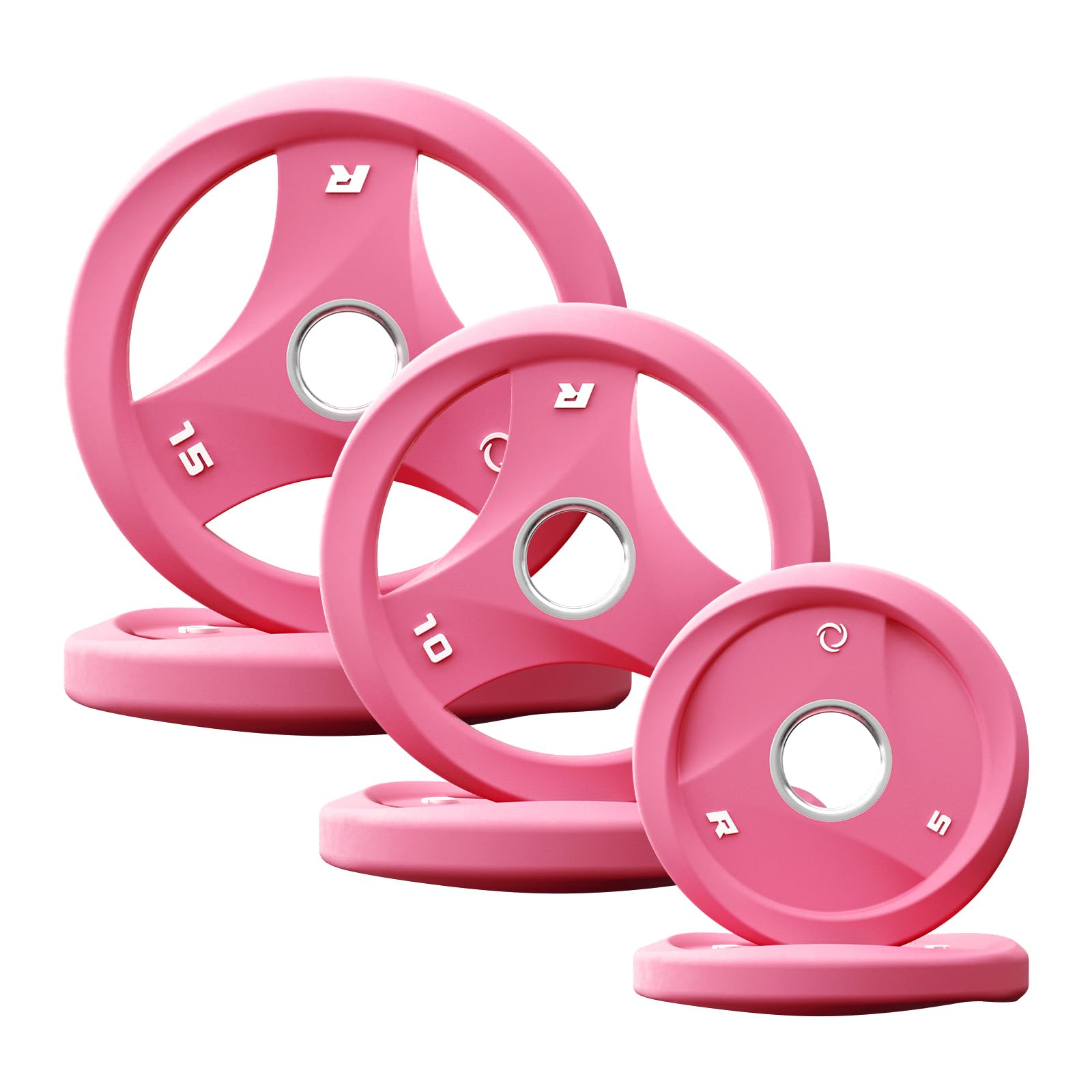 - RitFit AURASPIN Olympic Grip Plates, 2-Inch Weight Plates for Weightlifting and Strength Training in Home & Gym