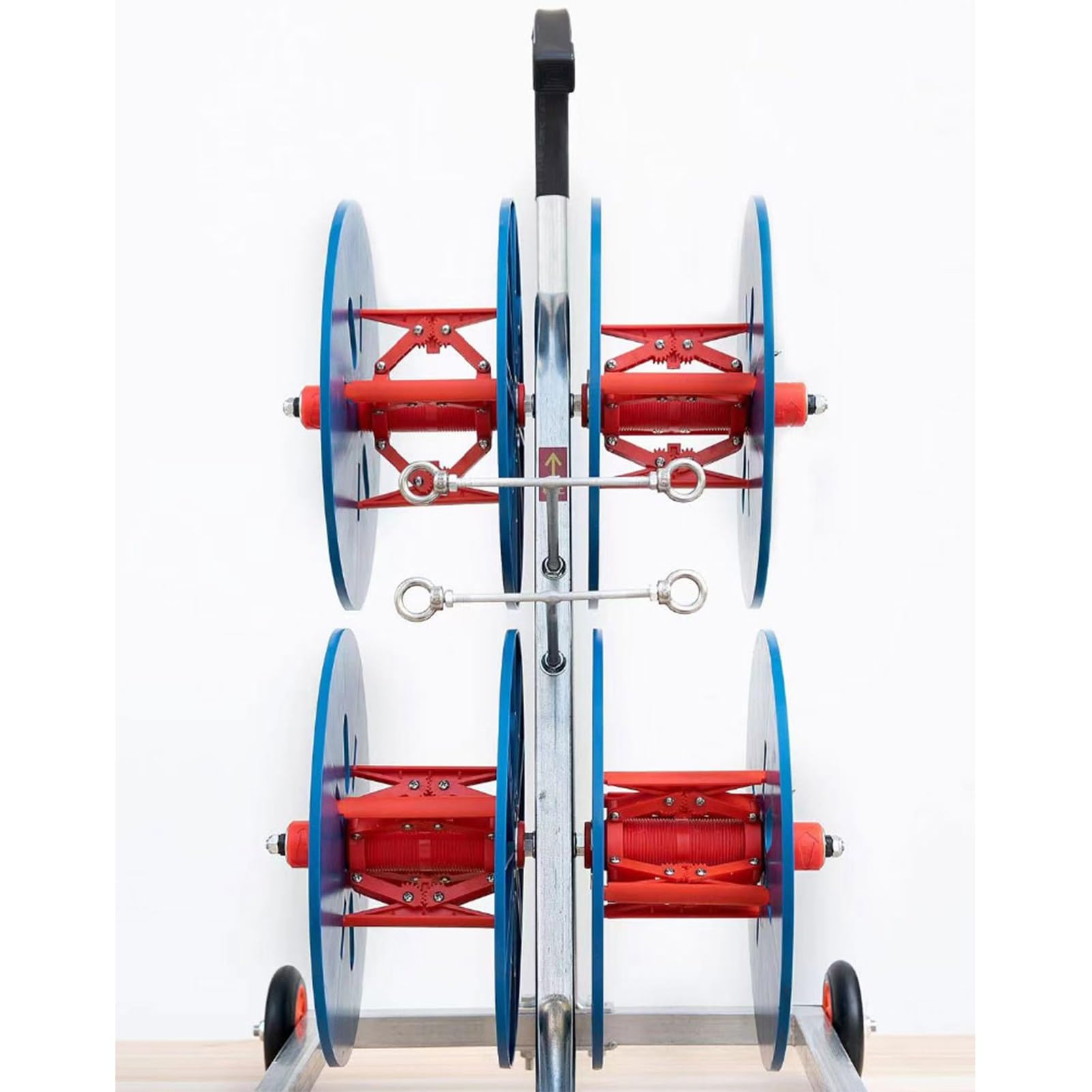 Estante de Alambre para carretes con Ruedas, dispensador de Estante de Alambre para múltiples carretes, Soporte de Almacenamiento de carretes de Alta Resistencia