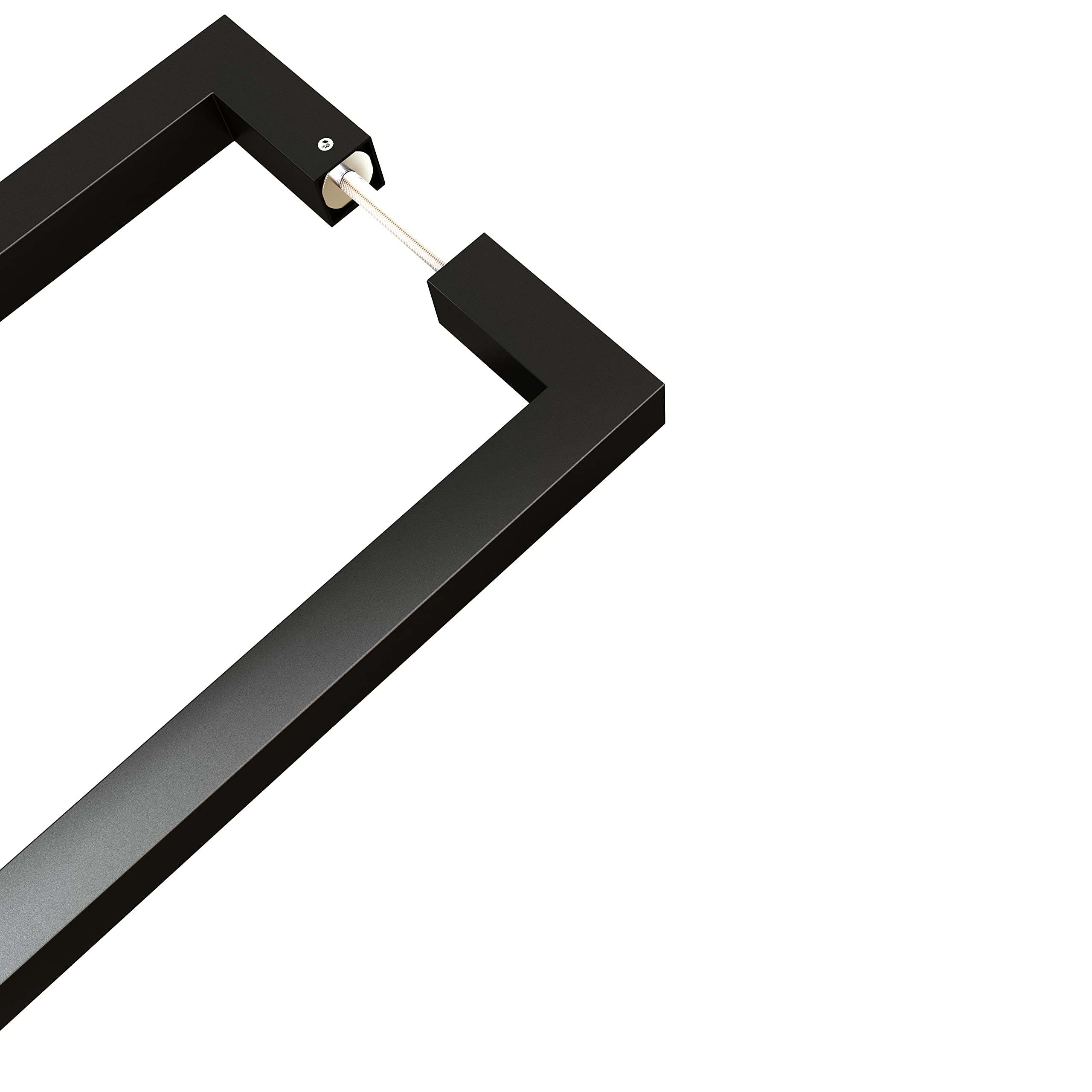 Buy JUBEST 12" Matte Black Sliding Barn Door Handle,Push Pull Bar Handle,Heavy Duty Double Sided