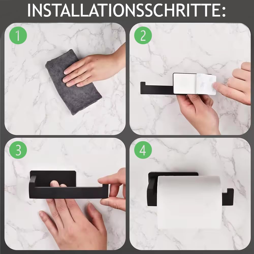 LUNEXIS Porte-papier Toilette Sans Perçage En Acier Inoxydable Avec