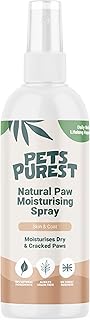 Pets Purest Paw Moisturising & Healing Spray - 100% Natural Antiseptic Antibacterial Remedy for Dogs, Cats & All Pets - Soothing Aid for Dry Paws, Cracked Skin & Wound Repair 65ml