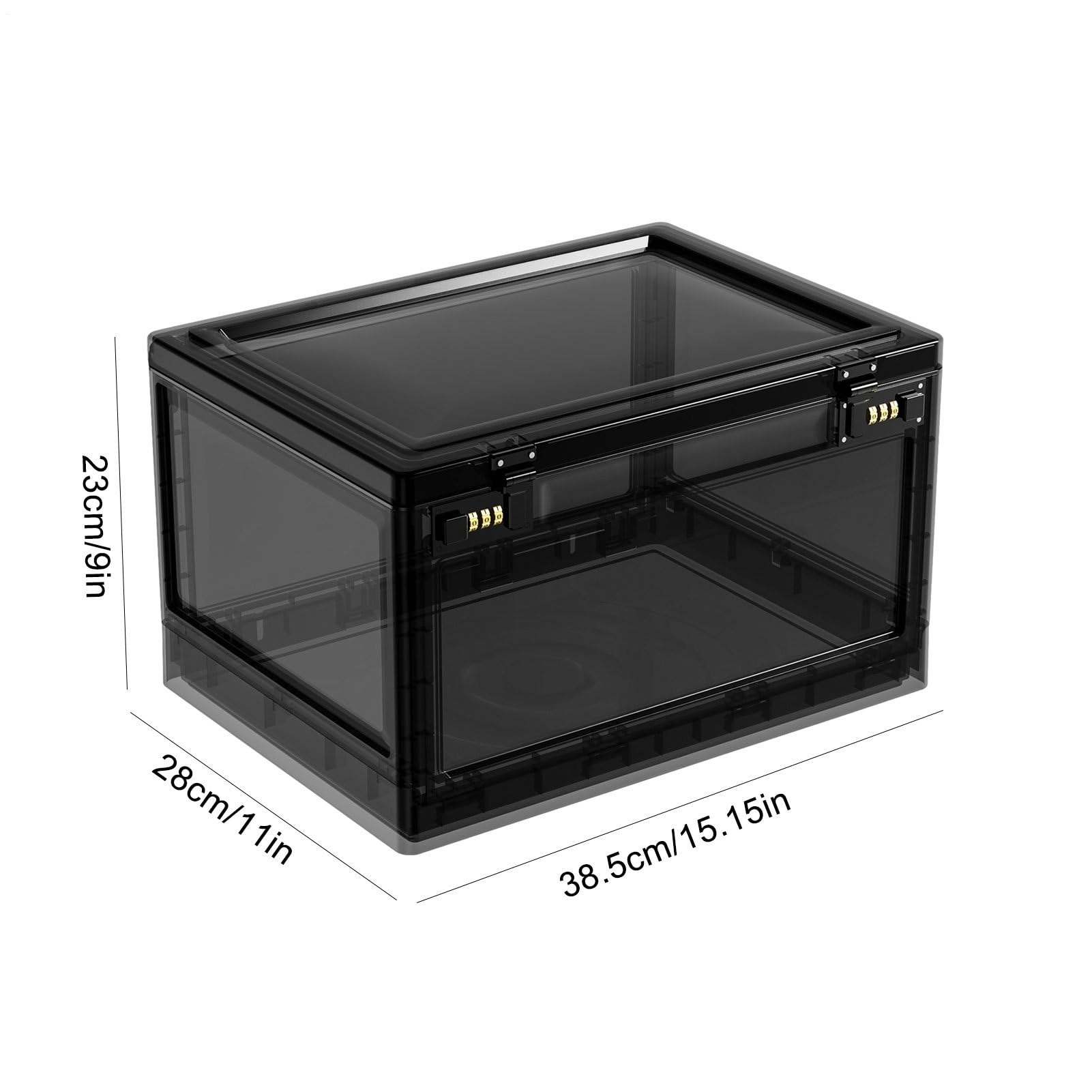 Generisch Medicine Lock Box - abschließbarer Lagerbehälter, stapelbare | Medikamentenorganisator | Transparente sichere Passwortboxen für Food Snacks Kühlschrank Storage Phone Tablet Gefängnis Home