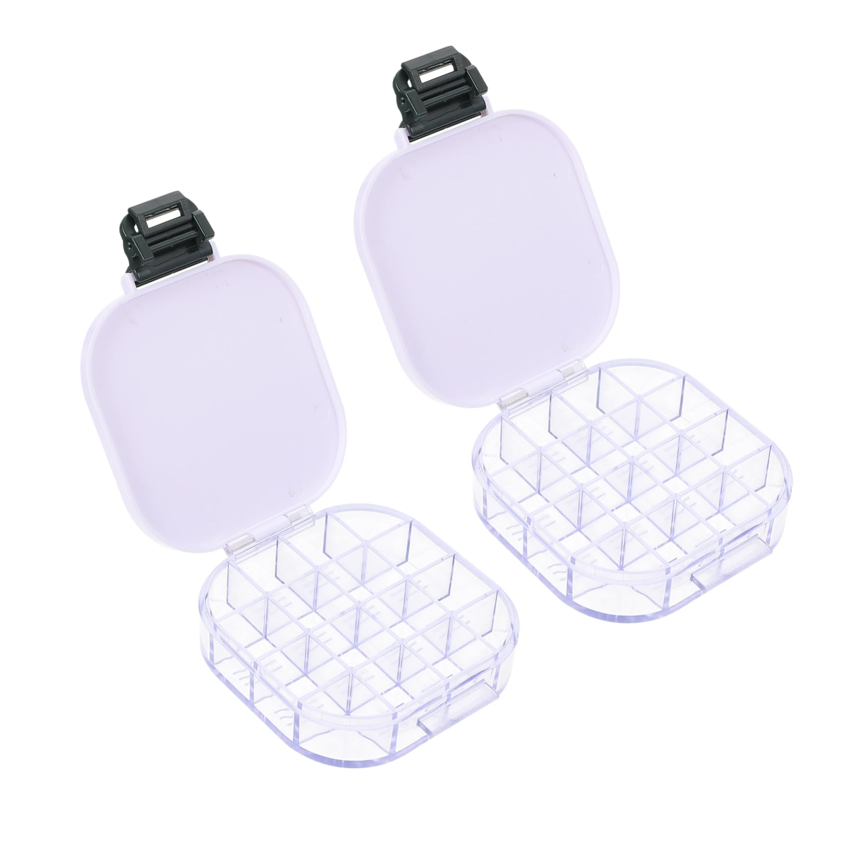 Housoutil 2 Series Caja De Pigmentos De Agua con Bandeja De De Color De Rejillas Estuche Práctico para Pintores Y Accesorios De Pintura Color 2 Piezas*2