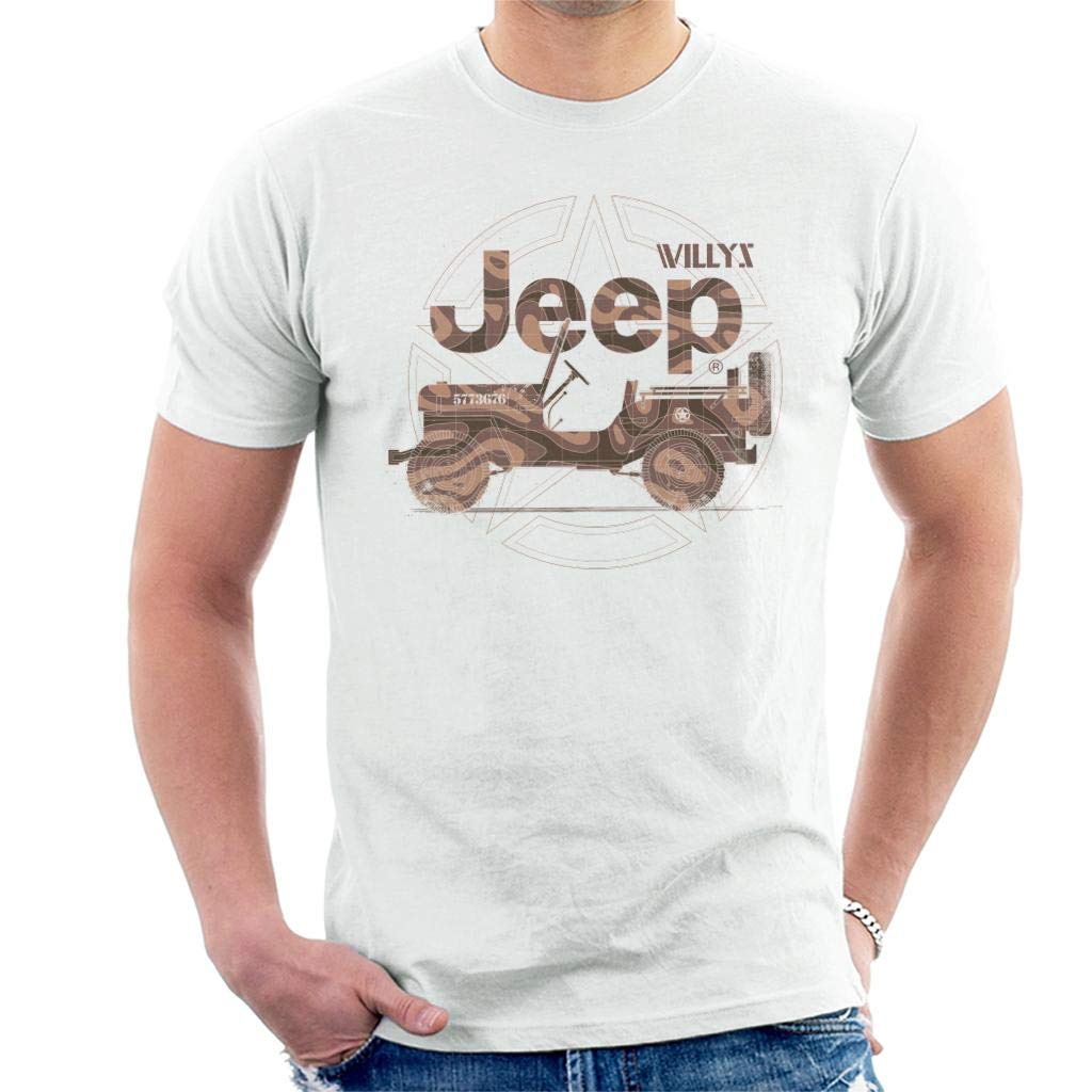 Jeep Willys MA Star Men's T-Shirt White