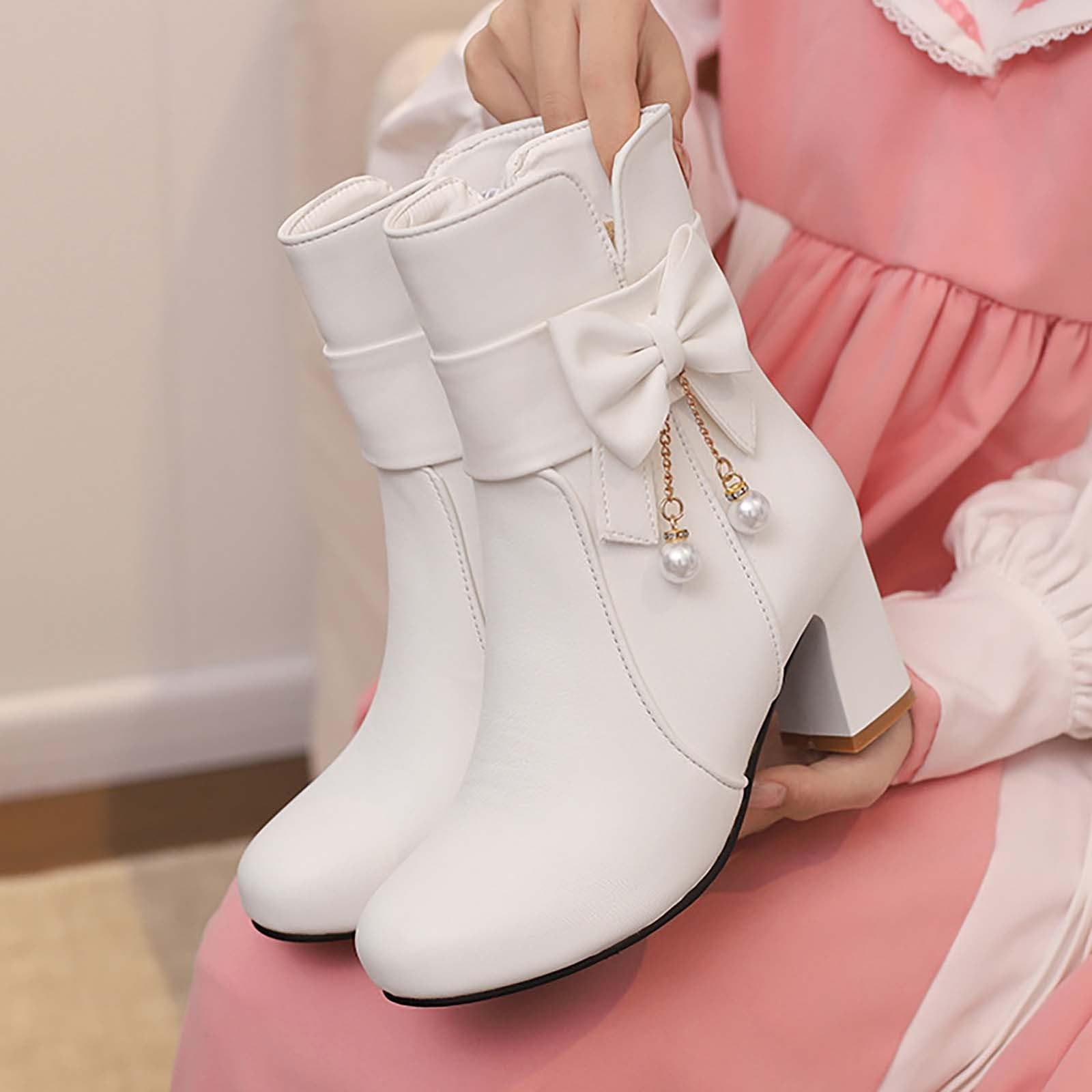 Bottines pour femme avec talon, bottes élégantes pour femme, bottes d'hiver tendance, bottes courtes à talons hauts, bottines avec fermeture éclair, chaussures de fête de mariage, bottes à