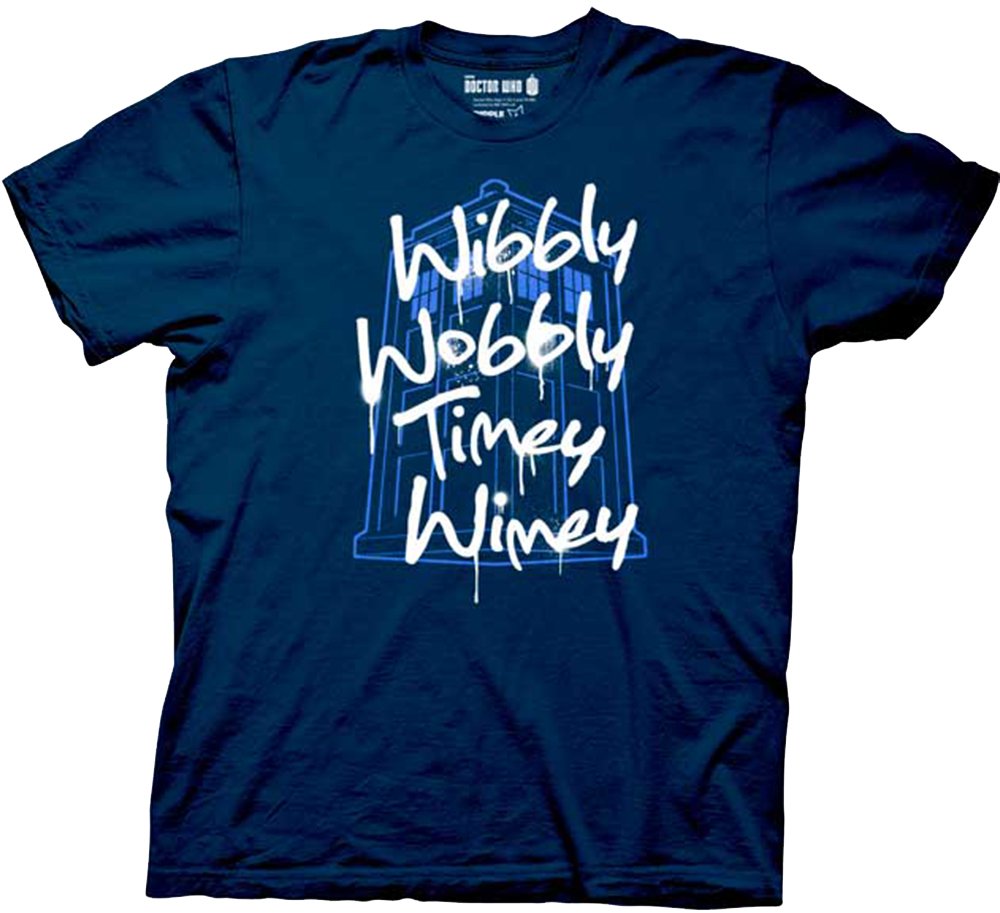 Ripple Junction Doctor WHO Wibbly Wobbly Timey Wimey Adult T-Shirt