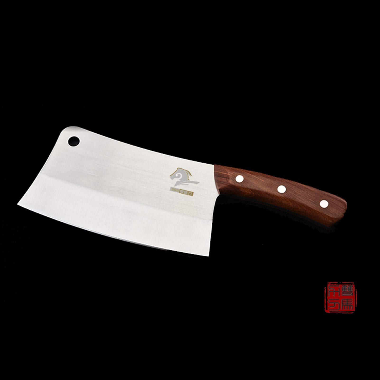 Hackmesser Messer Stahl Chinesische Küchenmesser Kochen Schneidwerkzeug Gemüse Hühnerfisch Knochenschneidermesser Küchenklinge Holz Griff Chefs Messer (Color : Sapele cleaver knife)