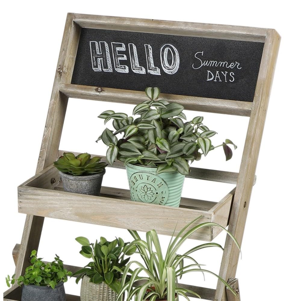 Etagère pour Plantes 3 Niveaux avec Ardoise