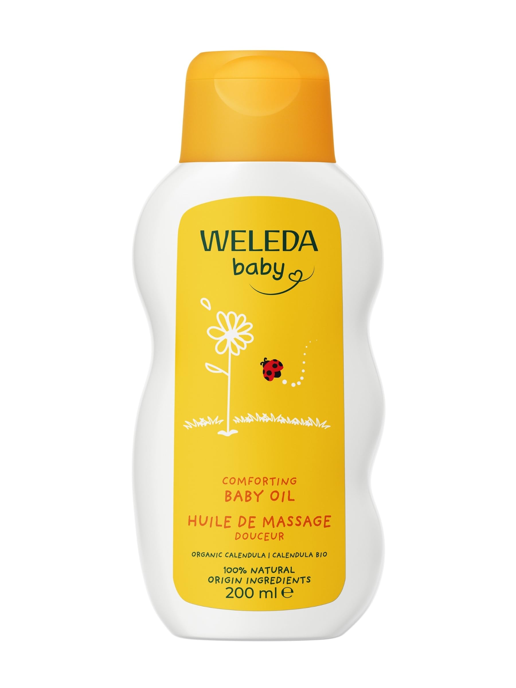 Weleda Baby Oil with Calendula, Cradle Cap, Dry Scalp, Fragrance Free, Dermatologically Tested, Gentle Protection, 100% Certified Natural, 200 ml