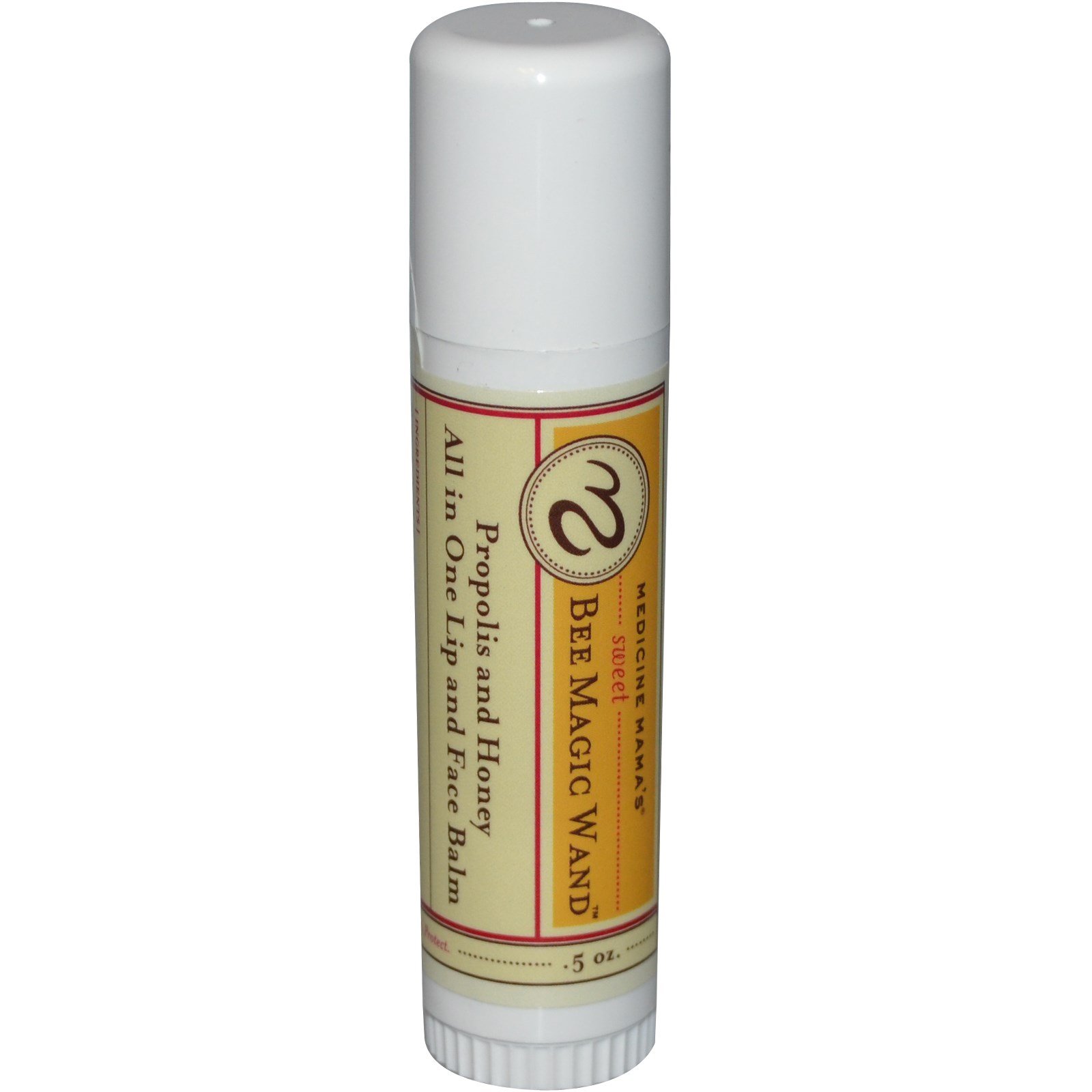 Sweet Bee NaturalsMagic Wand - Certified Organic Lip and Face Moisturizing Wand - Natural Chapstick and Balm Stick for Dry Skin and Lips, Non Petroleum Jelly for All Ages and Skin Types, Pack of 2