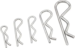 LifCratms 30Pcs R Clips Retaining Cotter Pins, 304 Stainless Steel Spring Fastener Assortment Kit Heavy Duty Cotter Hairpin Hitch Pins Clips for Hitch Pin Lock Systems, Multiple Sizes M1.6-M3