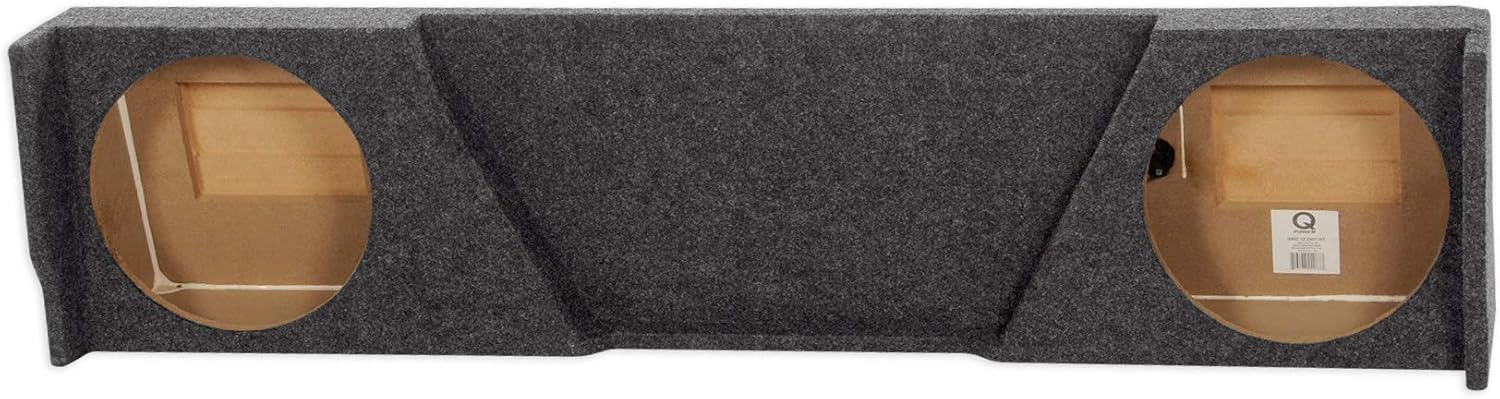 Rockville REC30 Dual 12" Subwoofer Box Enclosure, Downfire Design, High-Grade MDF, Charcoal Carpet, Custom-Fit, Durable Build, for 07-13 GMC/Chevy Xcab High-Trans