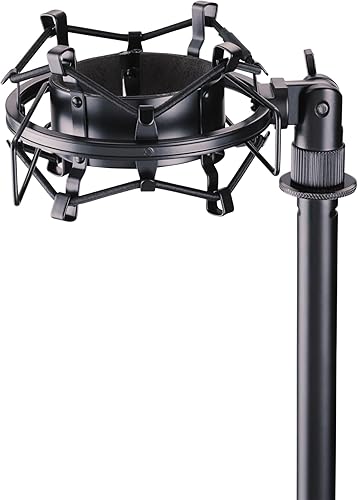 Miniatura 5 de On-Stage MY430 - Soporte de choque para micrófonos de estudio (2.1652.362 in) (montaje de suspensión elástica para micrófonos de condensador de