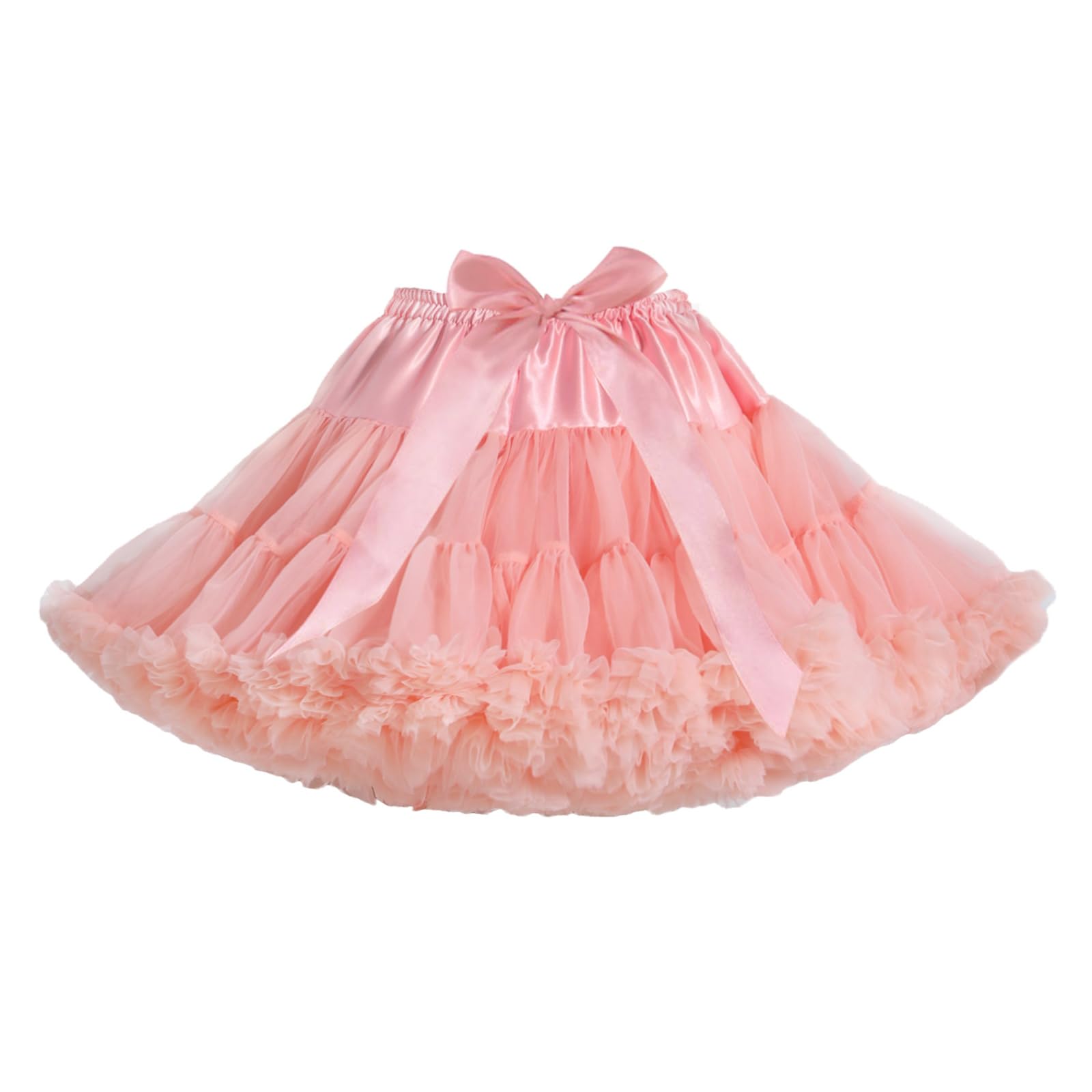 Short Tulle Petticoat Chiffon Fluffy Underskirt for Cosplay Party
