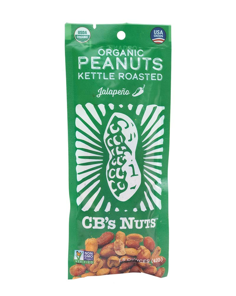 CB's Nuts Organic Kettle Roasted Peanuts (Jalapeno, 12 pack - 1.5 oz)