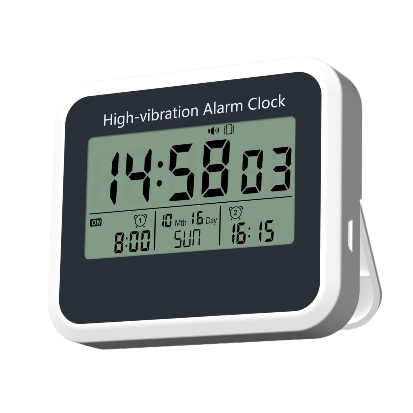 Twisaxc Light Digital Alarm Clock With Dual Alarm Feature And Silent Vibrating Makes Waking Up Effortless 2 Sets Of Alarms Silent Vibrating Clock Snooze Function