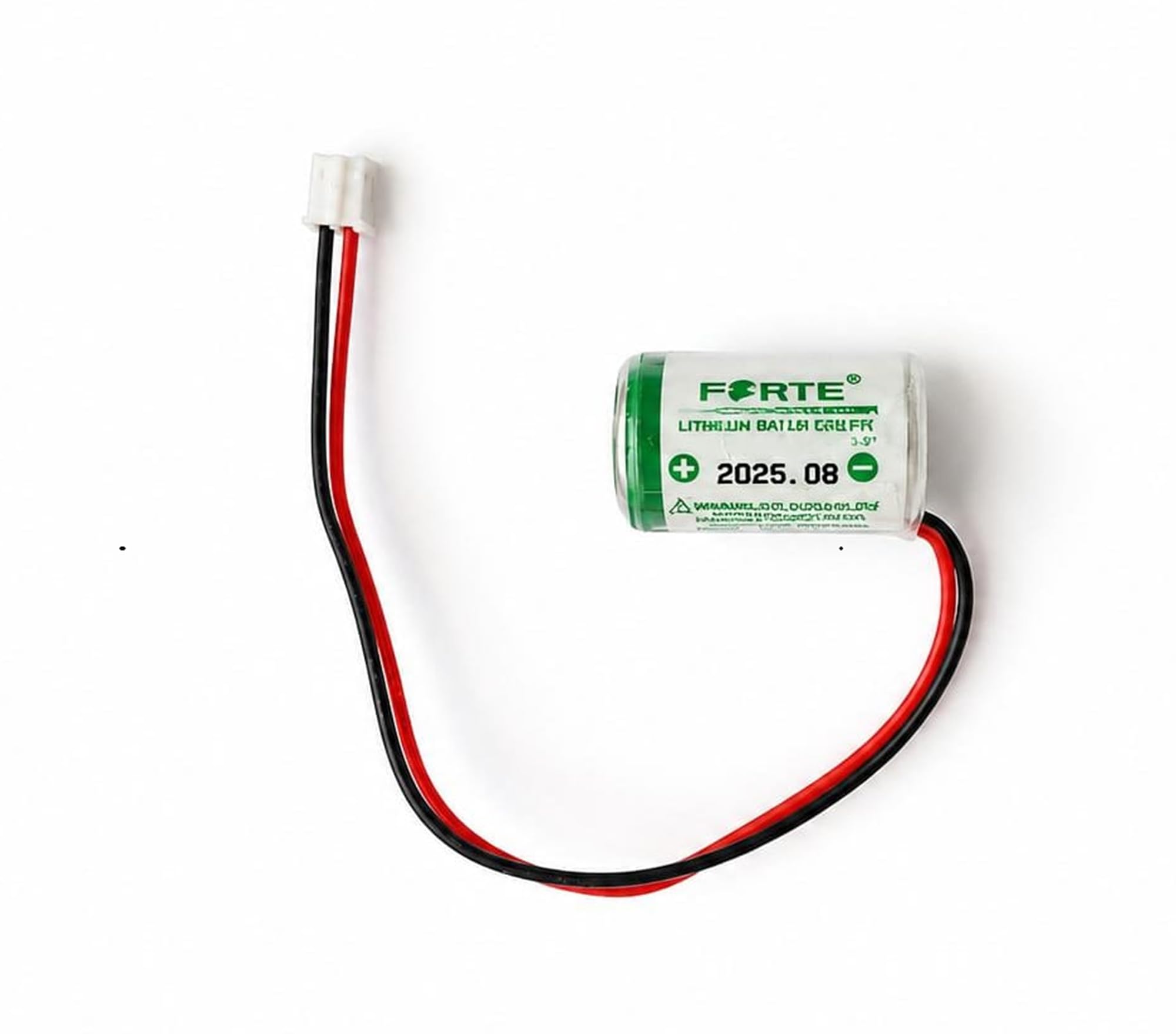 Compatible with Forte ER14250 3.6V 1200mAh 1/2 AA Primary (Li-SOCl₂) with 2-Pin Connector & Lead Wires | Non-Rechargeable Up to 10 Years Shelf Life for PLC CNC Machines Smart Meter(1 Pcs)-image-18