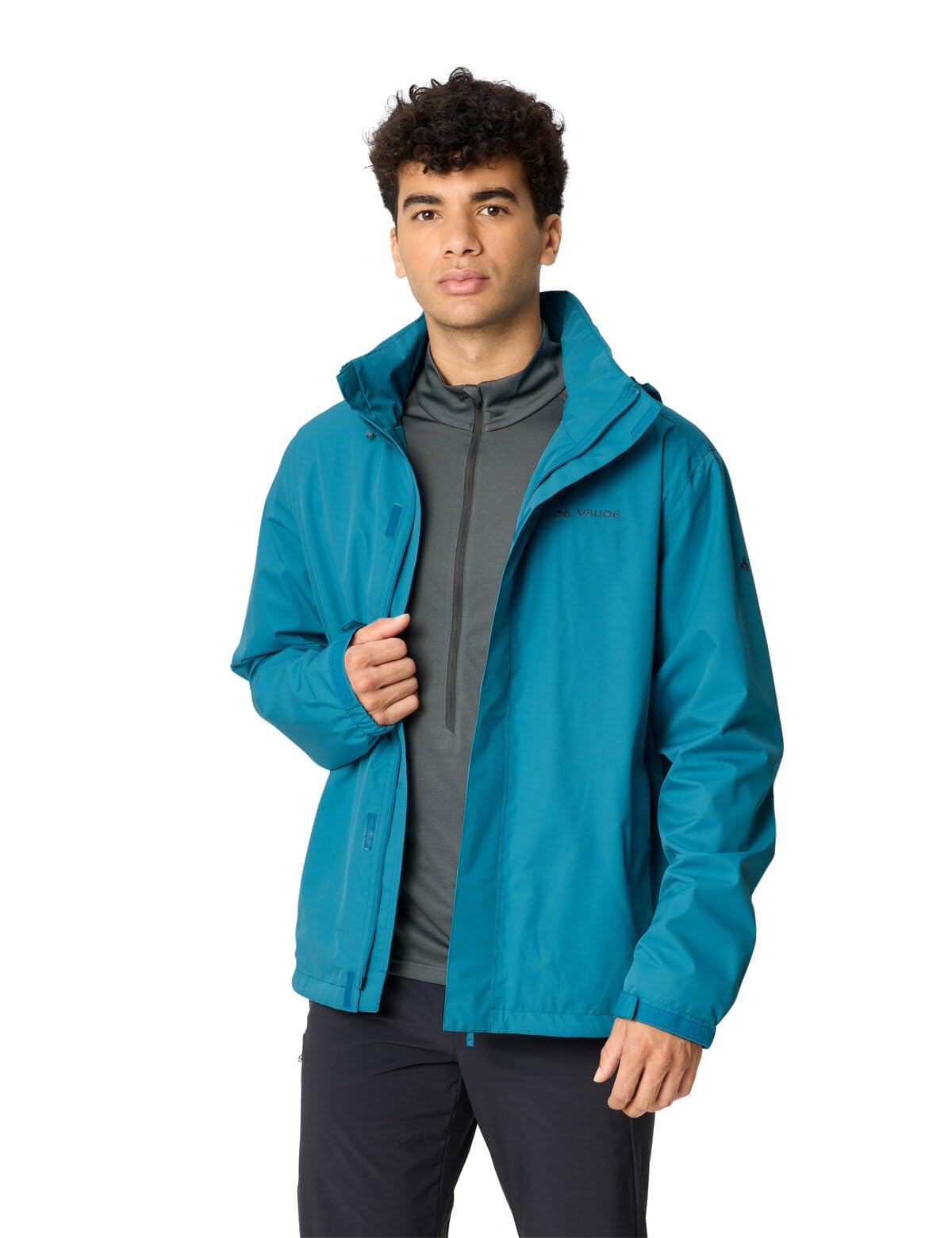 VAUDE Chubasquero Escape Light para hombre, ligero, resistente al agua y al viento, transpirable