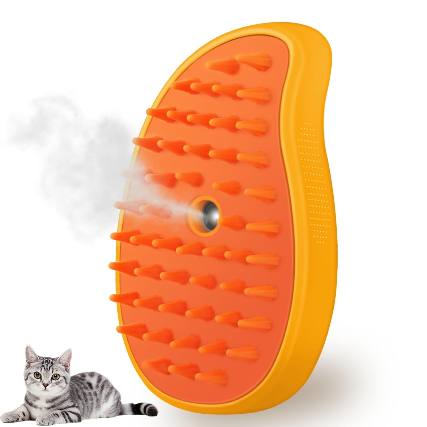 Maharaj Mall Cat Steam Brush 3 In1 Steamy Cat/Dog Brush for Shedding Cat Steamer Brush for Massage Multifunctional Cat Grooming Brush Pet Hair Removal Tool Comb for Cats and Dogs (B0D73GZHTT) Amazon Price History, Amazon Price Tracker