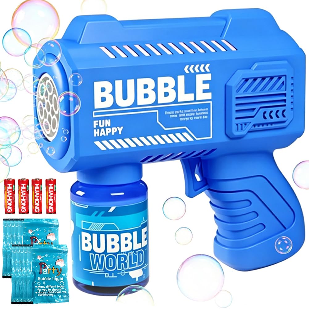 Bubble Guns Kit, Portable Bubble Making Toys, Automatic Bubble Maker Blower Machine, Boys Girls Birthday Party Bubble Makers, Summer Outdoor Garden Party Games Toy
