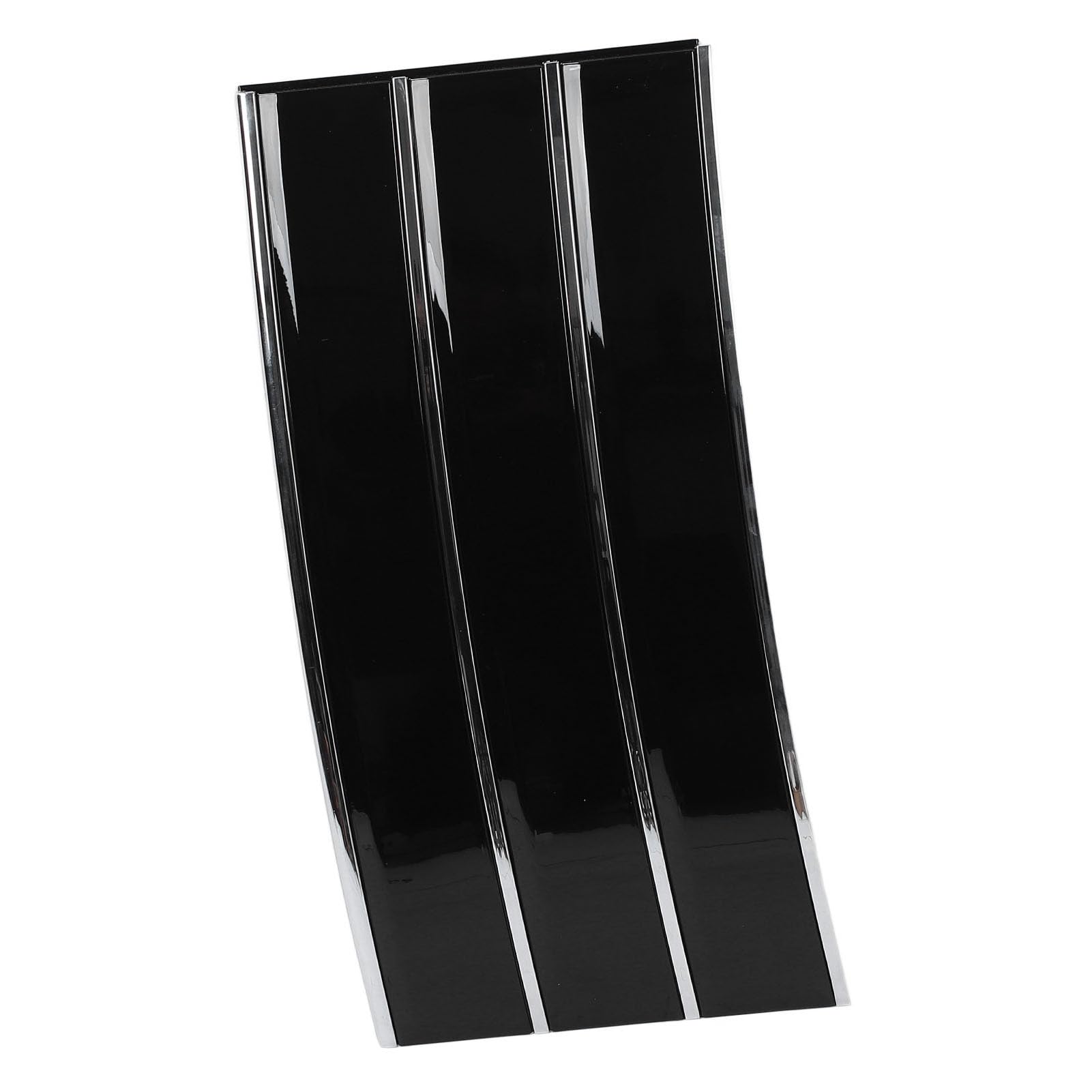 Rejilla de Ventilación para Guardabarros, Decoración Exterior, Rejilla de Ventilación Lateral para Carrocería, Reemplazo Directo, Reduce la Resistencia Al Viento con Tira Cromada