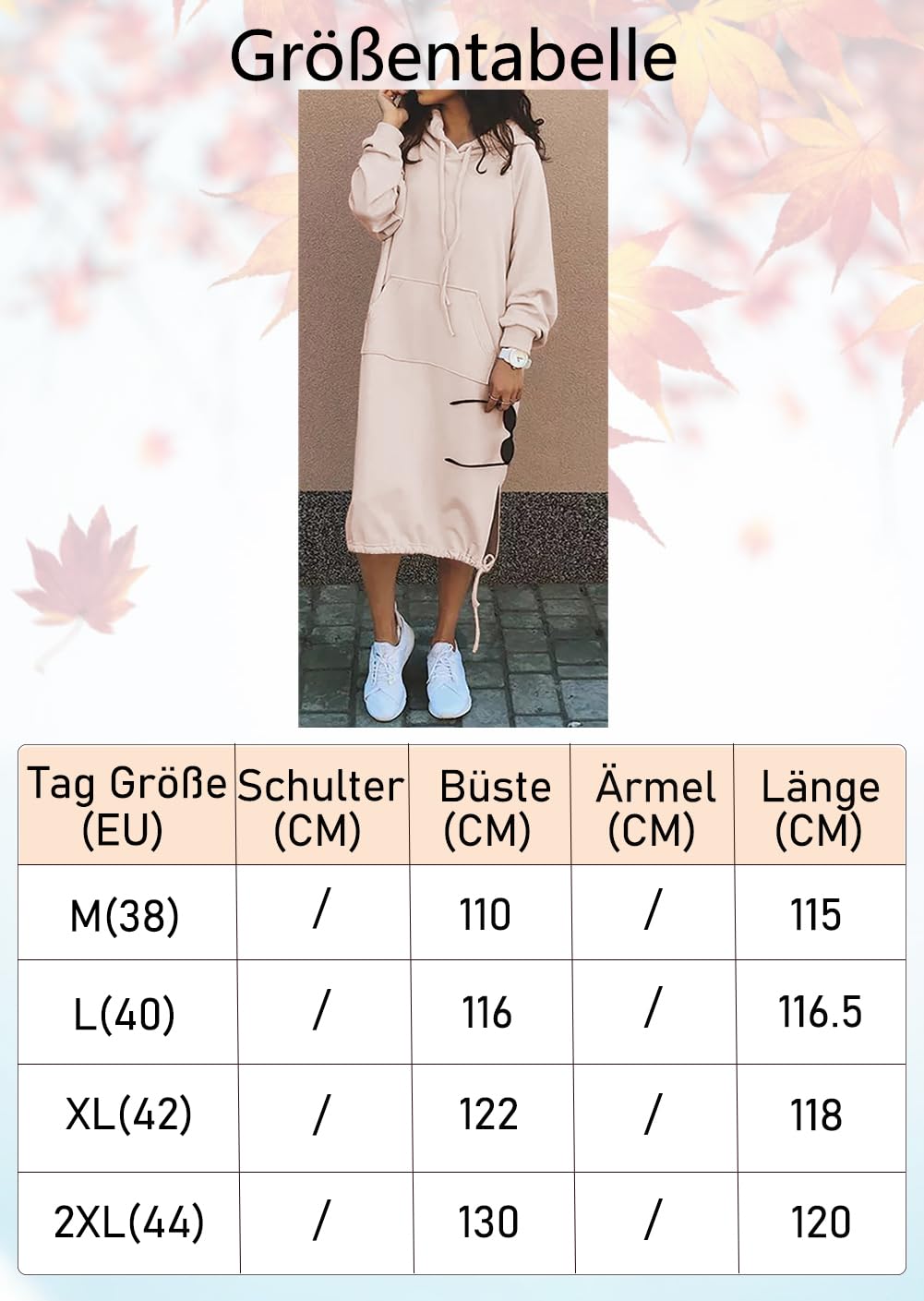 YUTILA Robe sweat à capuche longue pour femme, grande taille, automne, printemps, mi-saison