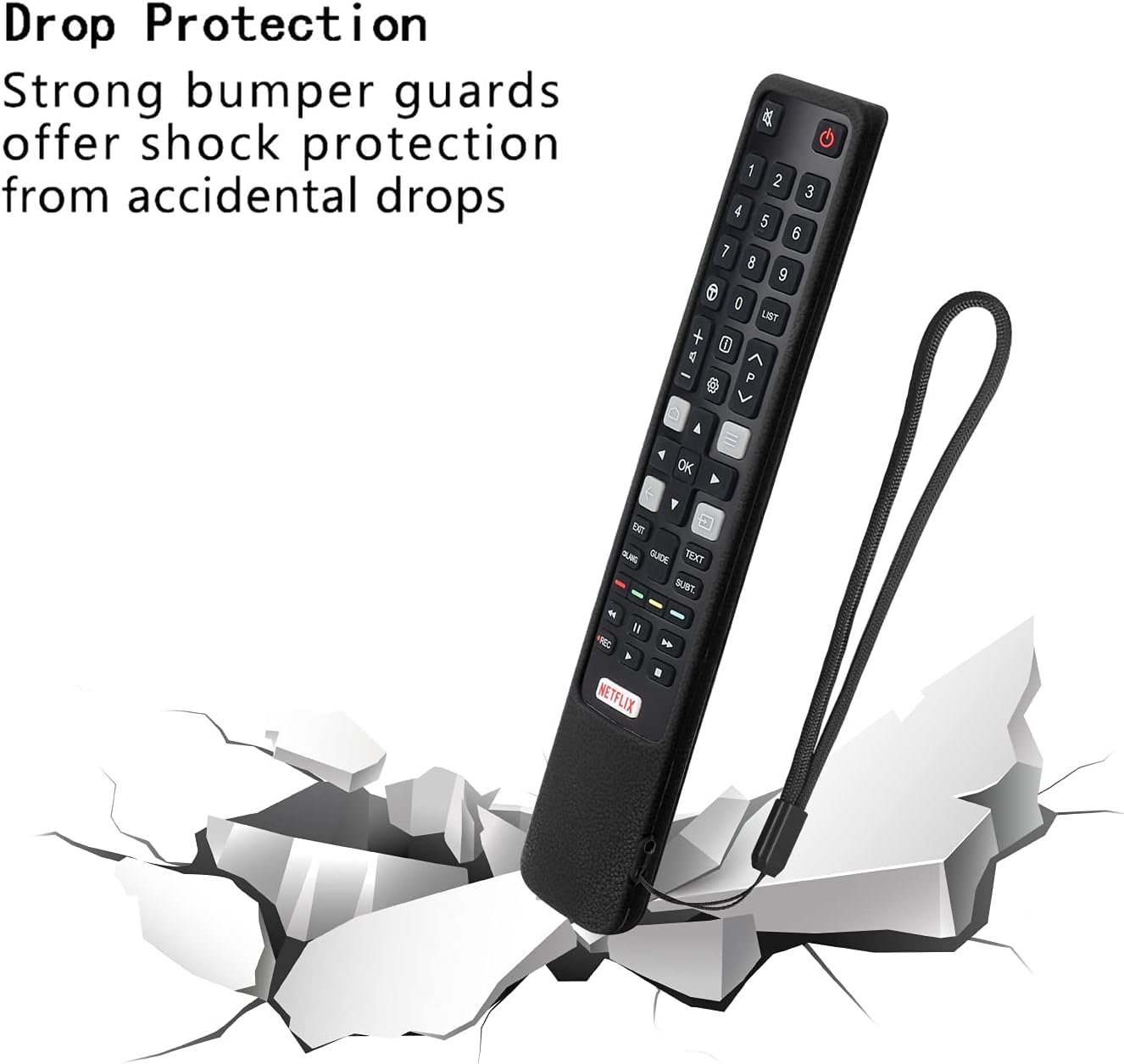 Custodia Telecomando Compatibile con Telecomando TCL RCA RC802N ARC802N YUI1 YUI2 YLI2, Guscio Telecomando Compatibile con TCL 4K UHD QLED Smart TV Remote Cover