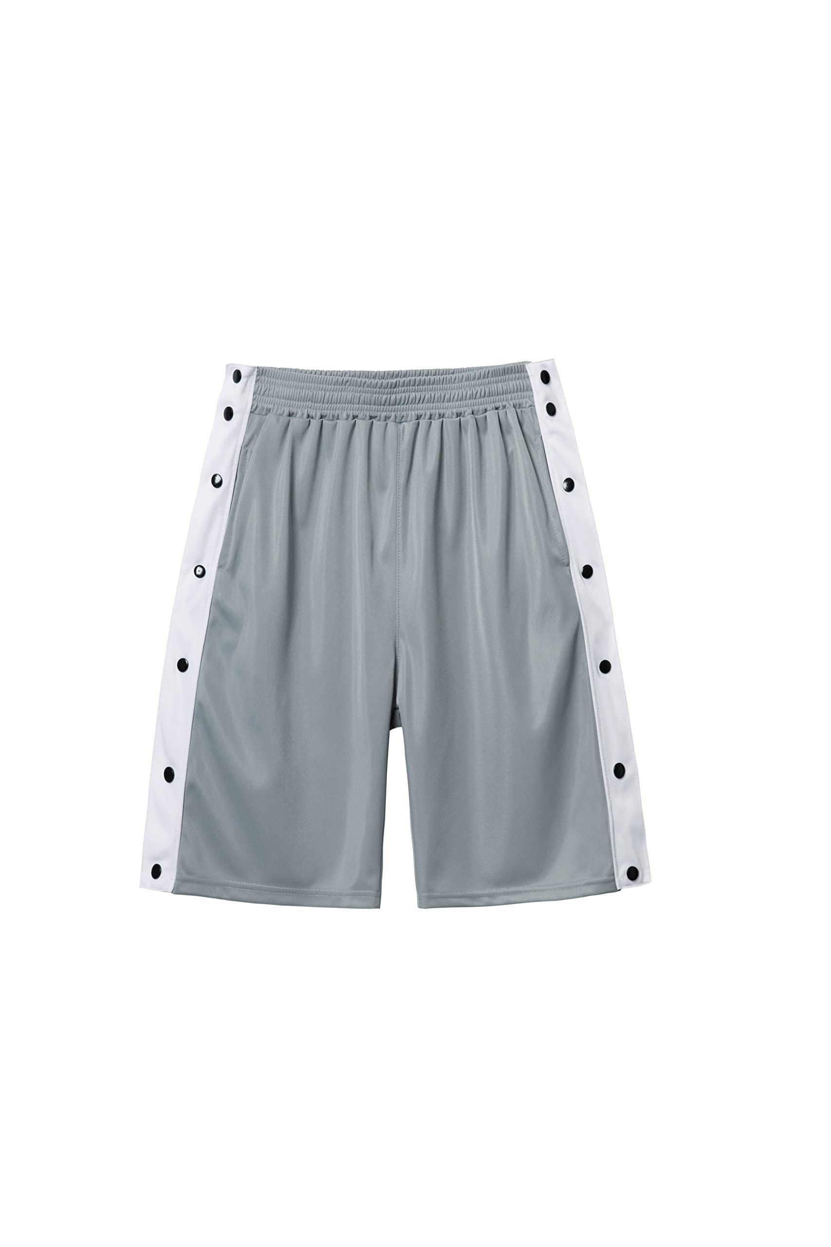 THWEIMens Tear Away Shorts Post Surgery Recovery Snap Button Breakaway Shorts