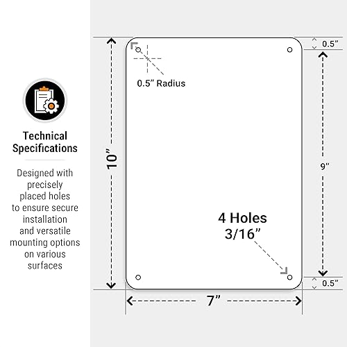 Miniatura 8 de Any Tool That Leave Out Of This Shop Requires A Security Deposit No Exception Sign, 10x7 Inches, Rust Free .040 Aluminum, Fade Resistant, Made in