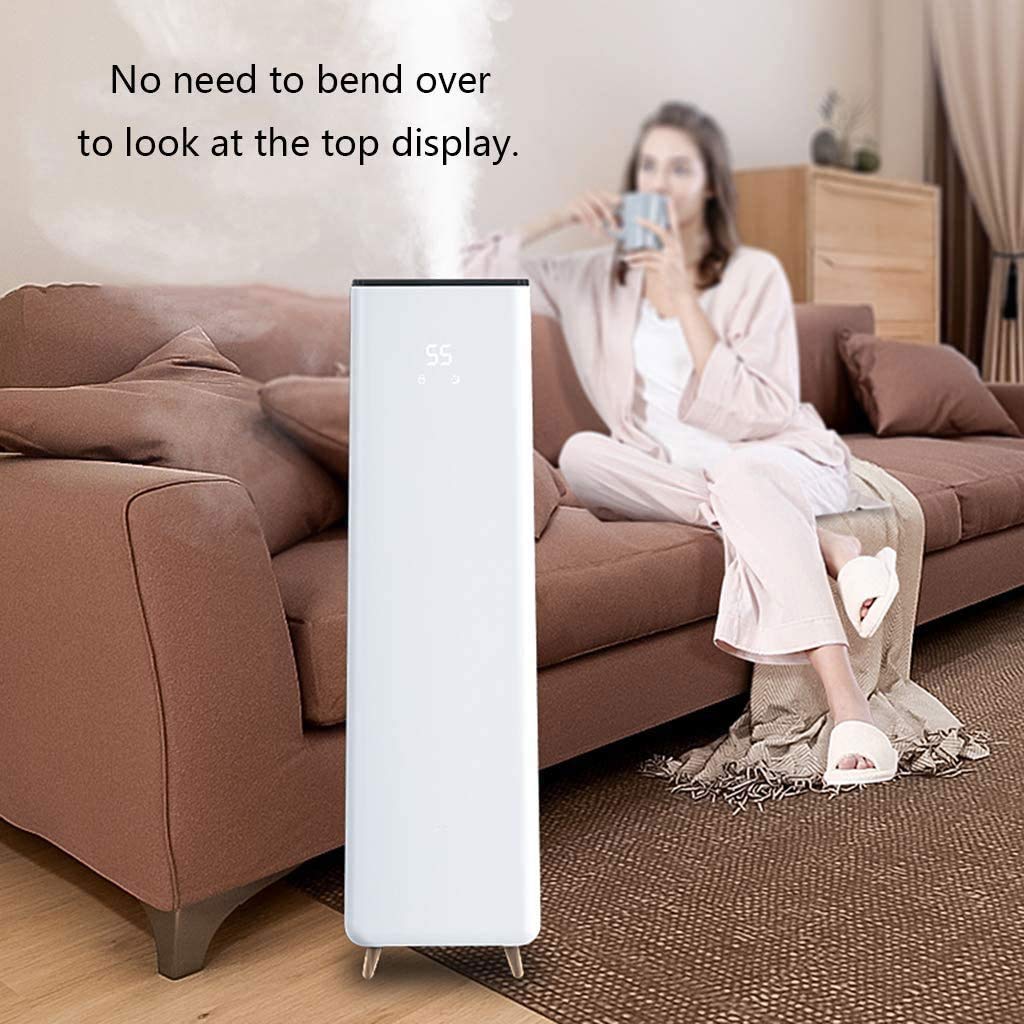 Umidificatore per Camera da Letto Riempimento Dall'Alto 5,5 L Grande capacità per Grandi Stanze Umidificatore A Ultrasuoni A Nebbia Fredda, per Casa, Soggiorno, Cameretta