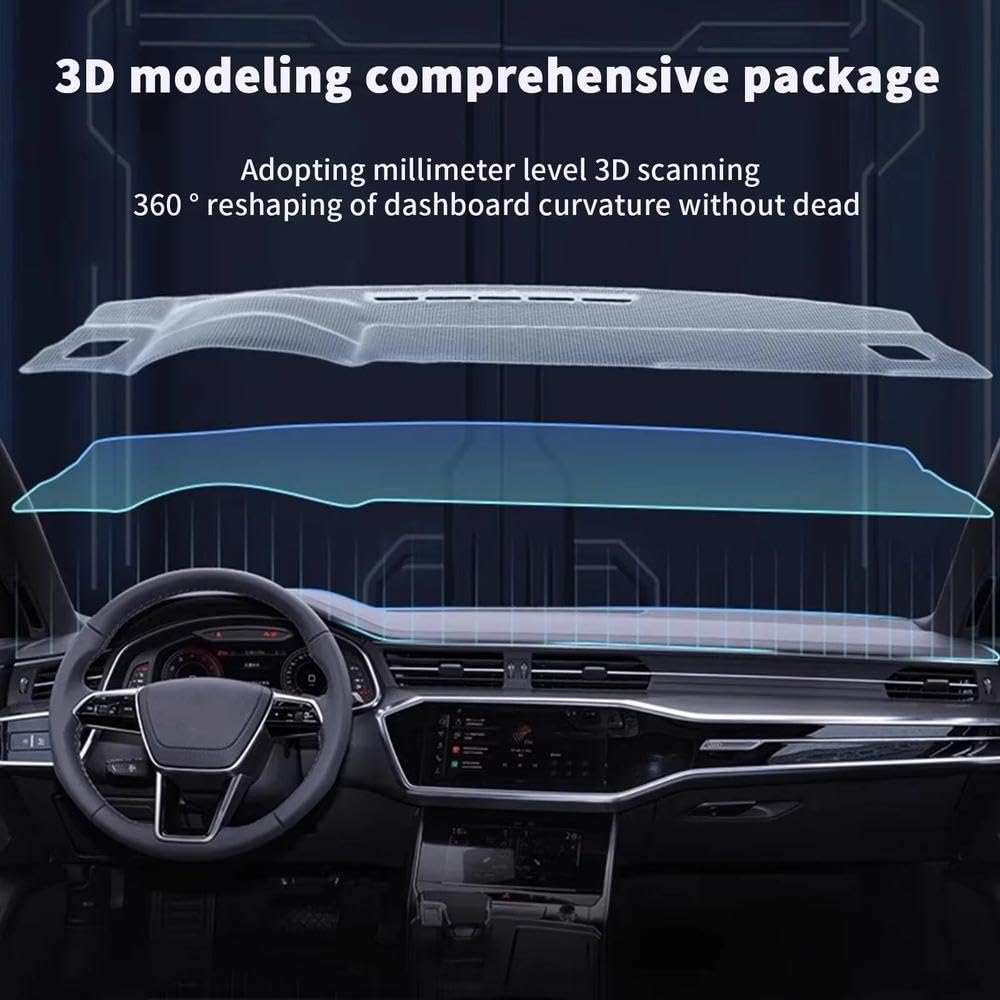 para Seat Leon 5F MK3 3th 2013-2018 2019 2020 Cubierta para Salpicadero De Coche Alfombrilla Protectora para Salpicadero Revestimiento Interior(Lhd,Flannel)