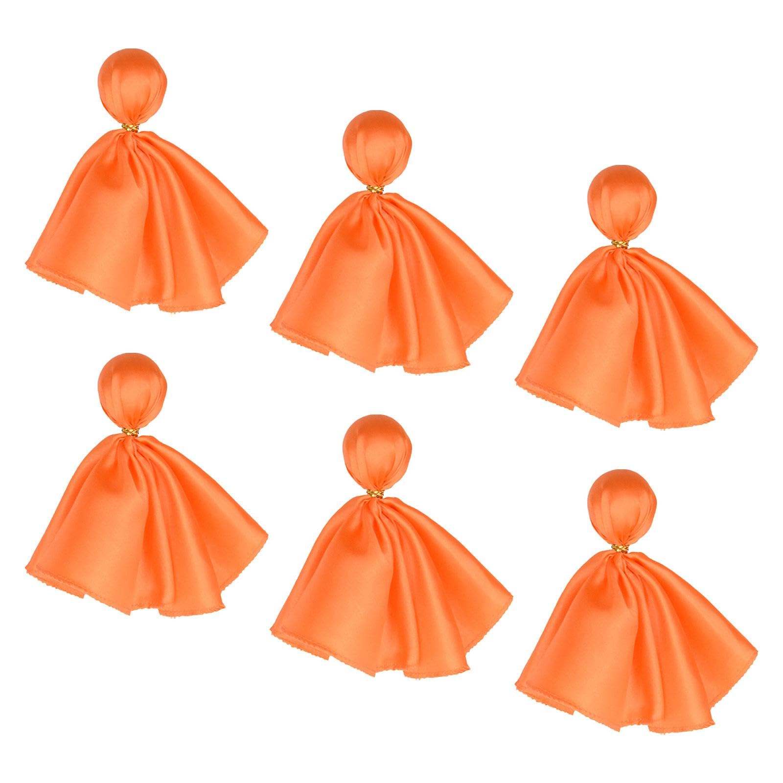 kowaku 6X Football Penalty Flag Props Professional Throwing Flags Sports Fan Set Challenge Flags Football Referee Flag for Rugby Game Supplies, Orange