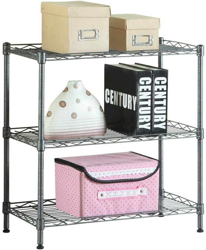 Kitchen Baker Rack Utility Microwave Oven Stand Storage Workstation Shelf Black