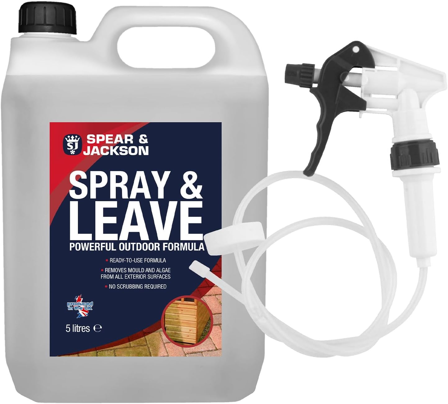 Spear and Jackson 5L Spray and Leave Ready to Use formula with Long