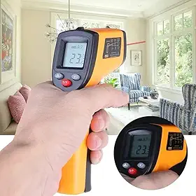 Termômetro Digital Infravermelho Cozinha e comida Laser Medição Temperatura Industrial -55ºc - 400ºc