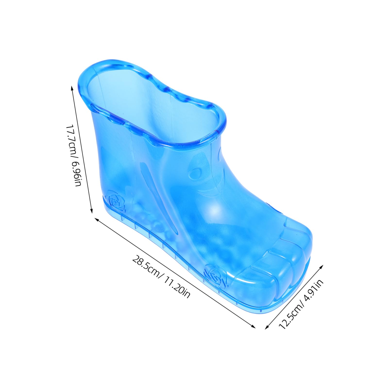 Fußbadeschuhe Hochschaft 18cm, Pvc, 1 Paar für Erwachsene | Heimgebrauch, Größe bis 45, Blaues Modell, Geeignet für Familie und Innenbereich