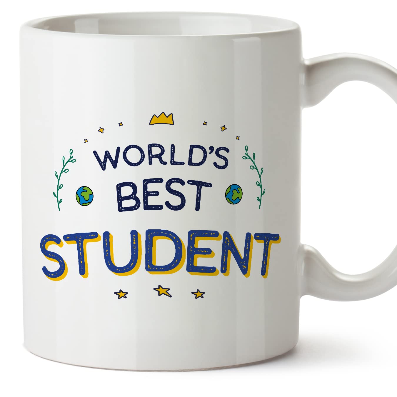 MUGFFINS Student Mug - in English - World's Best - Funny Gift for Colleagues - Ceramic 11oz Mug — image 1