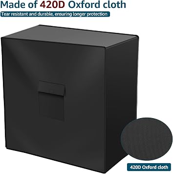 420D Oxford Cloth Cooler Cart Cover Waterproof Patio Ice Chest Protective Covers Black Patio Cooler Cover UV Resistant Ice Chest Cover Fits Most 80 QT Drink Cooler with Wheels 37L X 20W X36H in