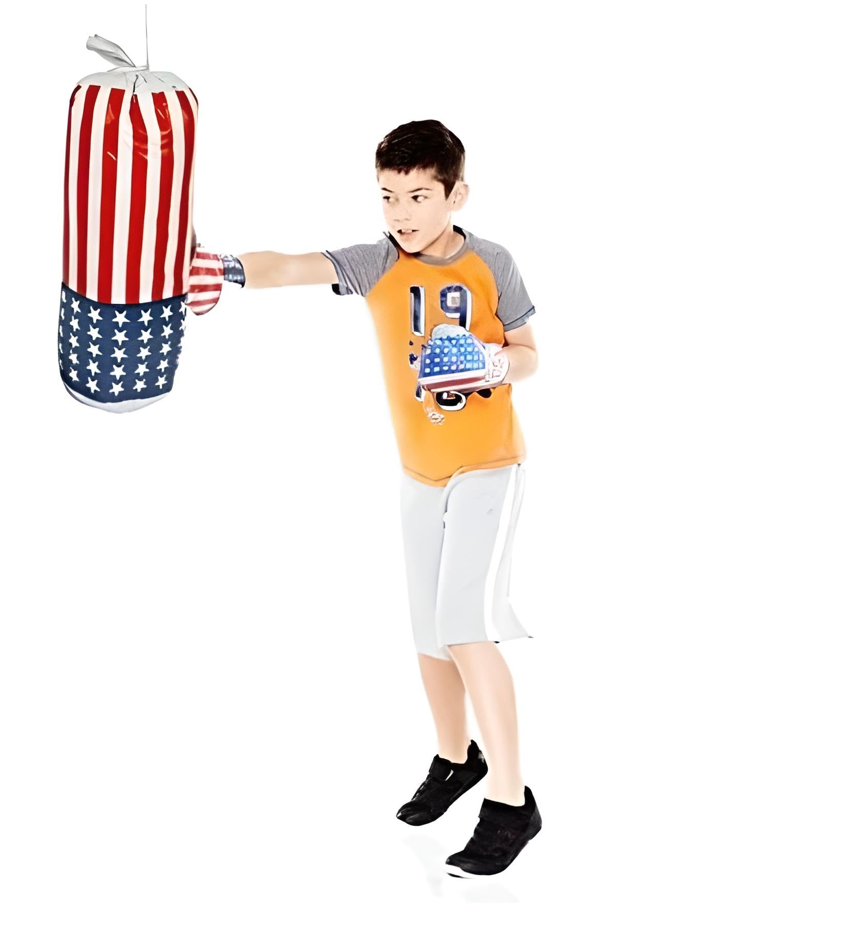 Set Pugilato Per Bambini Con Piantana Regolabile – Punching Ball, Guantoni E Pompa, Altezza Fino A 105 Cm, Base Riempibile