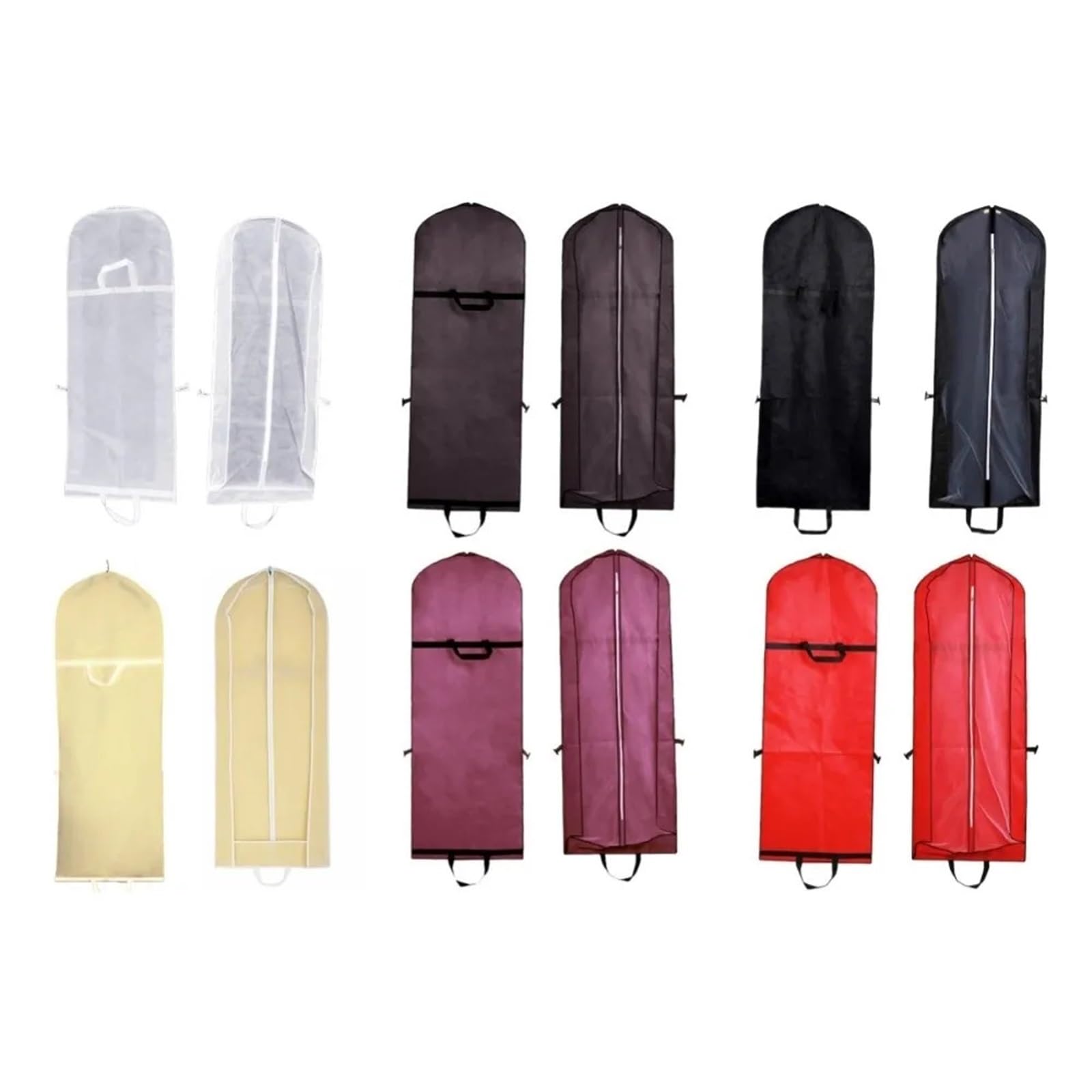 Porta Trajes Viaje Hombre 2 fundas for vestido de novia de 180 cm con cremallera for colgar