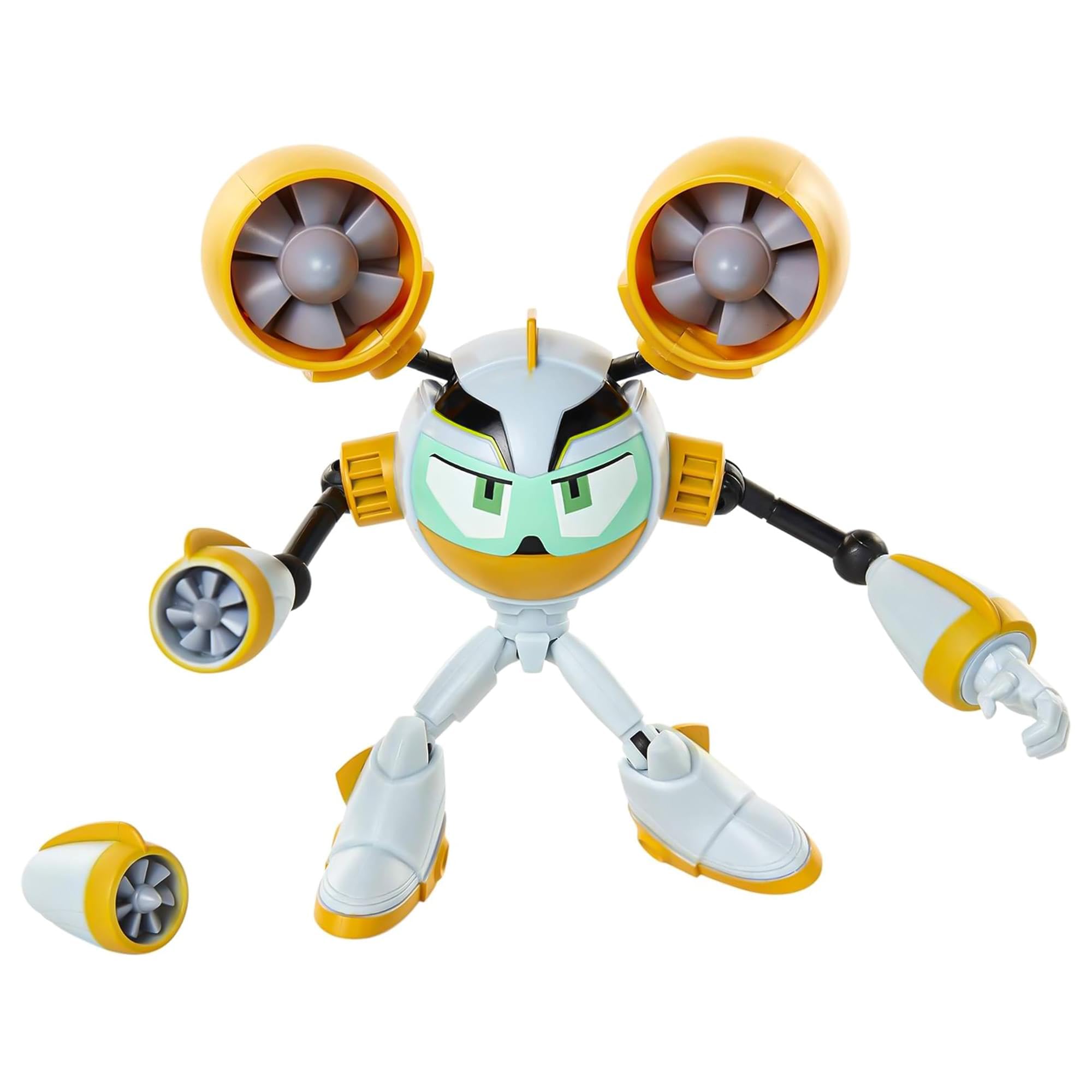 Mega Man: Fully Charged – Air Man Articulated Action Figure with Air Man Buster Accessory (to swap onto The Mega Man Figure)! Based on The New Show!