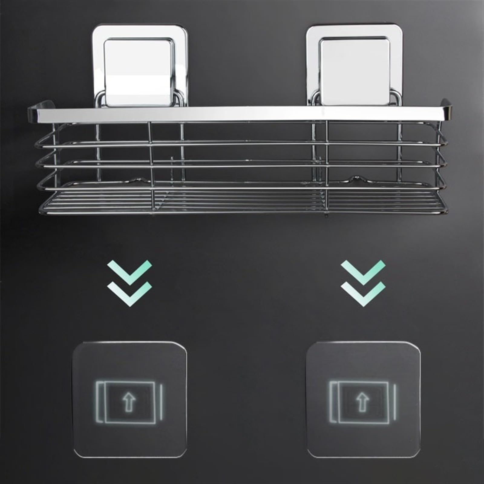 Estante de ducha sin taladros, estantes de secado rápido de acero inoxidable para baños y caravanas, organizador de baño que ahorra espacio para un fácil acceso y soluciones de almacenamiento